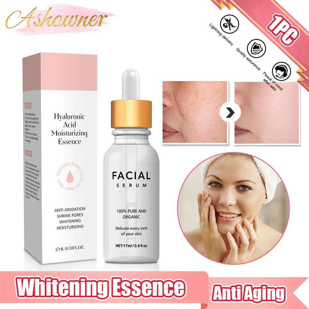 Hyaluronic Acid Facial Serum Moisturizing Whitening Facial Essence Face Cream Repair Anti Aging Lifting Firming Skin Care
Hyaluronic Acid Facial Serum Moisturizing Whitening Facial Essence Face Cream Repair Anti Aging Lifting Firming Skin Care