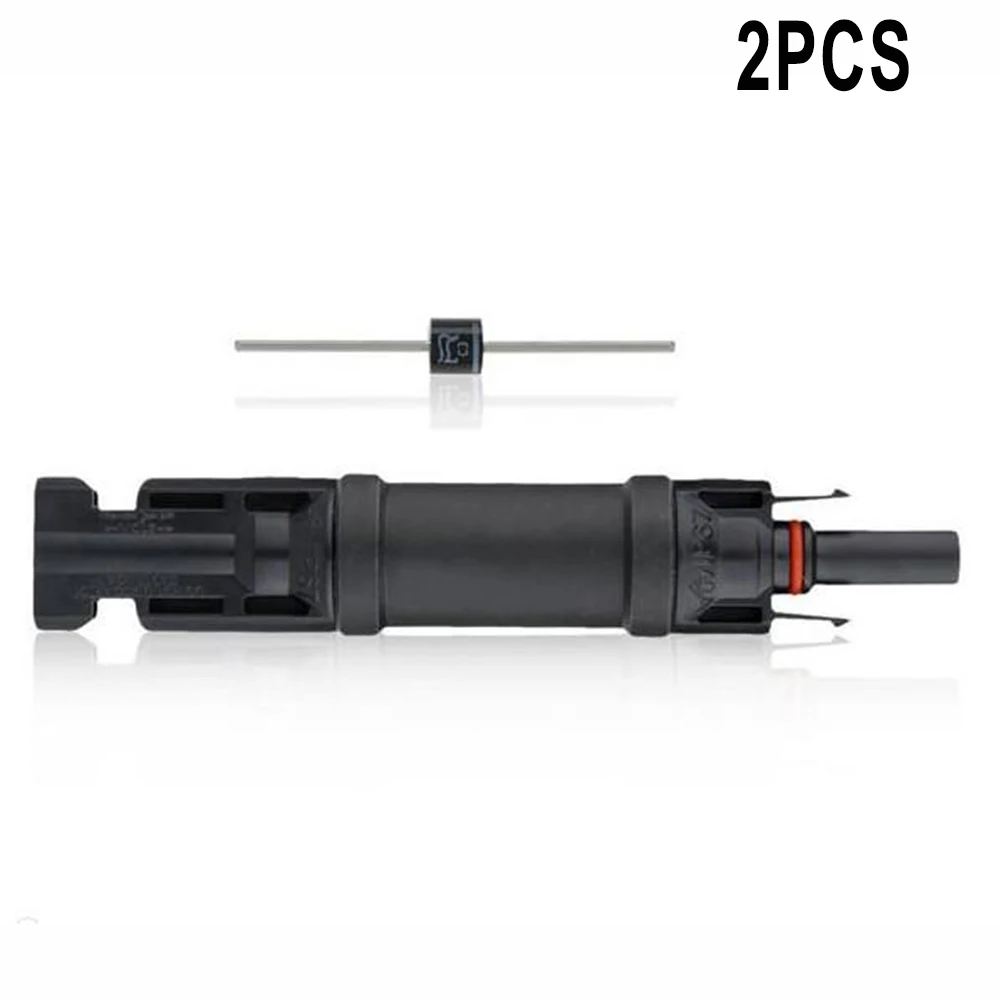 PV Connector Waterproof Solar Panel Cable Connectors with Built In Blocking Diode Pack of 2 (10A/15A/20A/30A Optional)
PV Connector Waterproof Solar Panel Cable Connectors with Built In Blocking Diode Pack of 2 (10A/15A/20A/30A Optional)