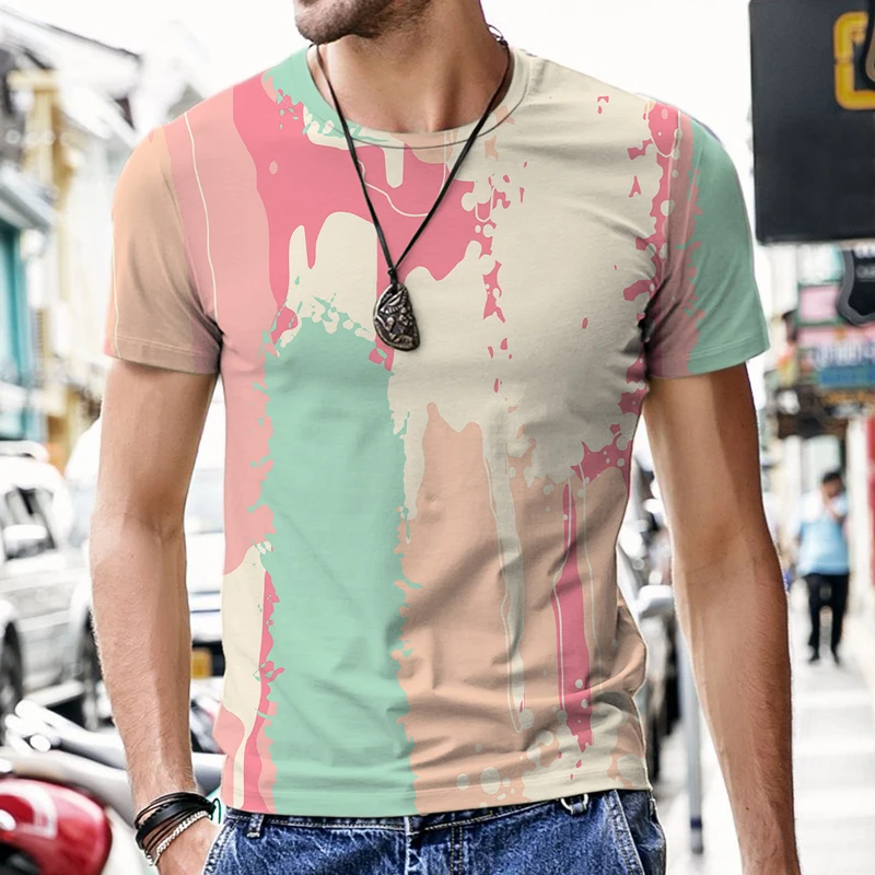 2021 summer men's 3D Abstract graffiti pattern T-shirt fashion summer short-sleeved men's casual comfortable 3DT shirt Tops men
2021 summer men's 3D Abstract graffiti pattern T-shirt fashion summer short-sleeved men's casual comfortable 3DT shirt Tops men