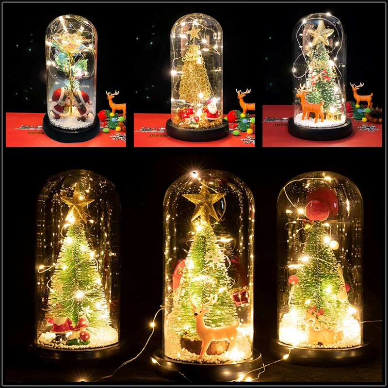 Christmas Decorations for Home Eternal Rose with LED Light Foil Flower Christmas Ornaments Navidad 2023 Xmas gifts New Year 2024 
Christmas Decorations for Home Eternal Rose with LED Light Foil Flower Christmas Ornaments Navidad 2023 Xmas gifts New Year 2024