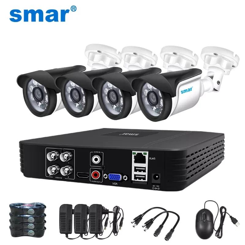 NEW2023 4CH CCTV System 5MP 1080P 720P AHD Camera Kit 5 in 1 Video Recorder Surveillance System Outdoor Security Camera Kit Emai
NEW2023 4CH CCTV System 5MP 1080P 720P AHD Camera Kit 5 in 1 Video Recorder Surveillance System Outdoor Security Camera Kit Emai