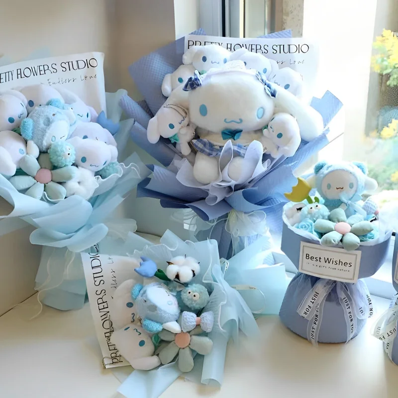 Плюшевый букет Sanrio «Моя Мелодия», плюшевые куклы, мультяшная игрушка, подарки на Рождество, день рождения, День Святого Валентина, выпускной 
Плюшевый букет Sanrio «Моя Мелодия», плюшевые куклы, мультяшная игрушка, подарки на Рождество, день рождения, День Святого Валентина, выпускной