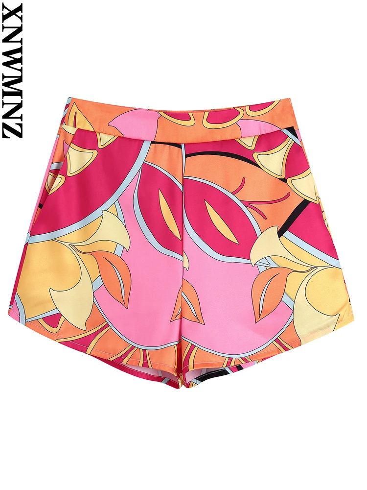 XNWMNZ women fashion printed bermuda shorts female Vintage high-waist side pockets Chic summer short
XNWMNZ women fashion printed bermuda shorts female Vintage high-waist side pockets Chic summer short