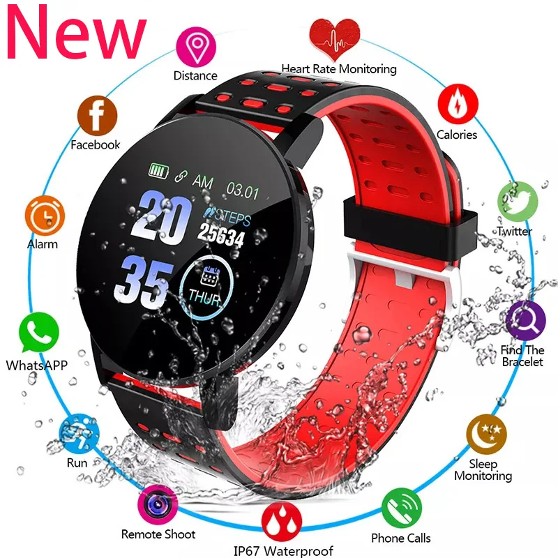 New 119 Plus Smartwatch men women Blood Pressure Sport Heart Rate monitor Bluetooth Smartwatch Fitness Tracker Pk Y68 D18 T500
New 119 Plus Smartwatch men women Blood Pressure Sport Heart Rate monitor Bluetooth Smartwatch Fitness Tracker Pk Y68 D18 T500