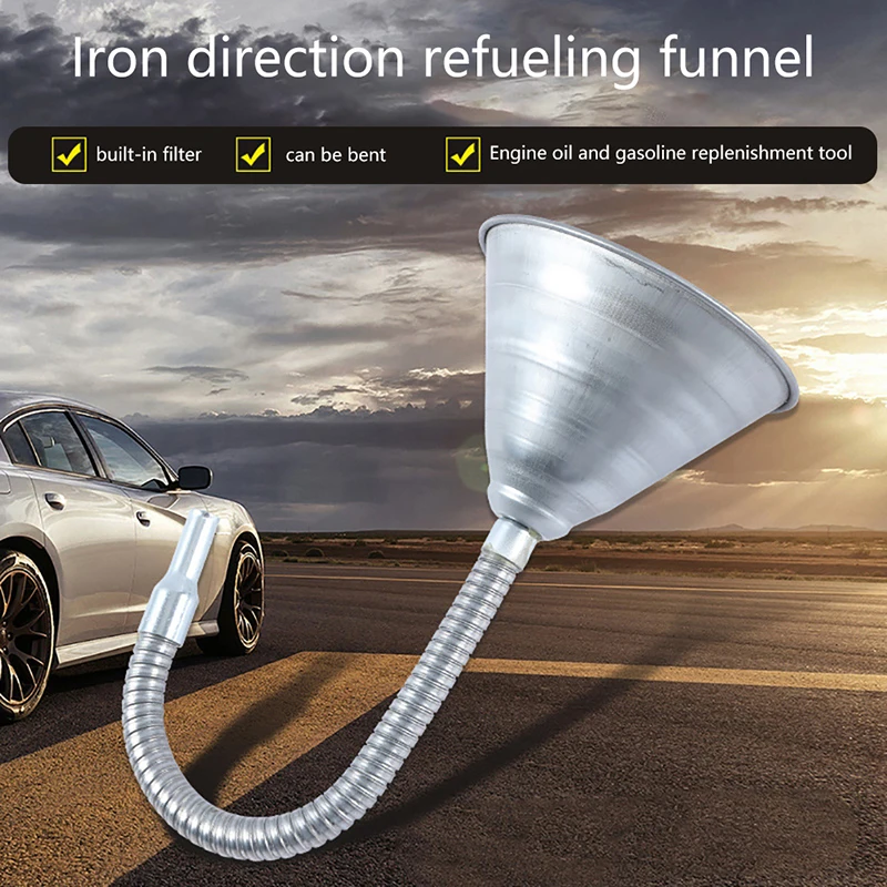 Iron Car Motorcycle Refueling Gasoline Engine Oil Funnel Filter Transfer Tool Oil Change Oil Funnel Accesorios
Iron Car Motorcycle Refueling Gasoline Engine Oil Funnel Filter Transfer Tool Oil Change Oil Funnel Accesorios