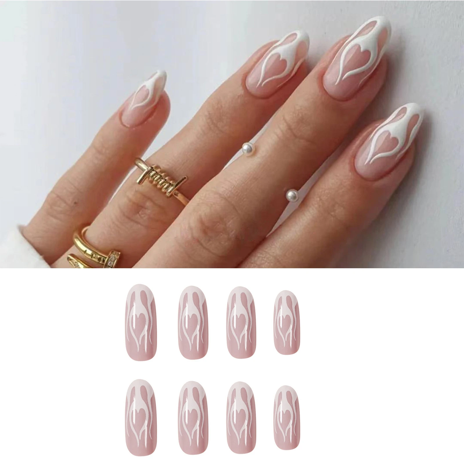 24pcs/box Detachable Fashion Full Cover Manicure Tool Fake Nails Wearable Nail Tips Almond False Nails
24pcs/box Detachable Fashion Full Cover Manicure Tool Fake Nails Wearable Nail Tips Almond False Nails