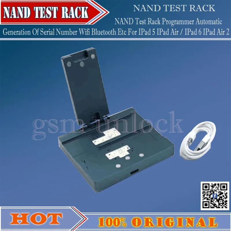 NAND Test Rack Programmer Automatic Generation of Serial Number Wifi Bluetooth etc for iPad 5 /iPad Air / iPad 6 / iPad Air 2
NAND Test Rack Programmer Automatic Generation of Serial Number Wifi Bluetooth etc for iPad 5 /iPad Air / iPad 6 / iPad Air 2