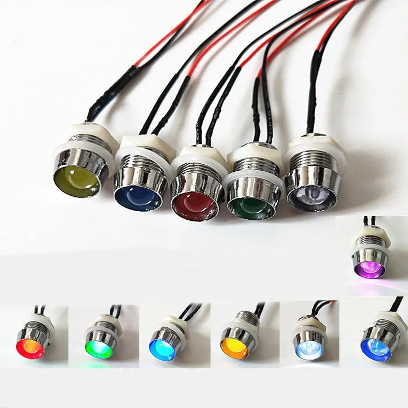 1pcs LED Metal Indicator Light Warning Indicator Light Signal Lamp Pilot Wire 3V 5V 12V 24V 110V 220V Waterproo Red Yellow Blue
1pcs LED Metal Indicator Light Warning Indicator Light Signal Lamp Pilot Wire 3V 5V 12V 24V 110V 220V Waterproo Red Yellow Blue