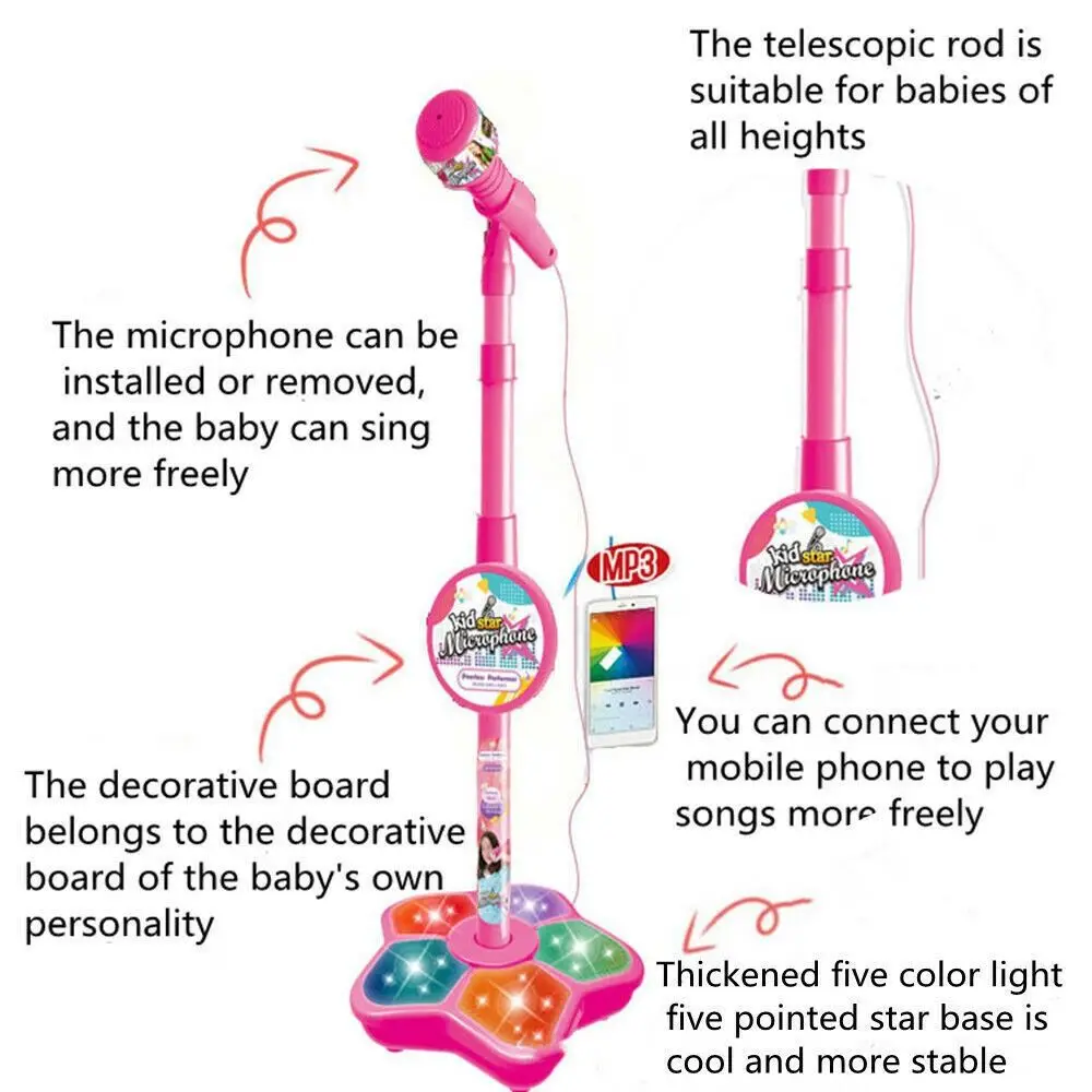 KTV Simulation Birthday Party Children Musical Microphone Karaoke Mic Mic Music Toy Singing Toys
KTV Simulation Birthday Party Children Musical Microphone Karaoke Mic Mic Music Toy Singing Toys