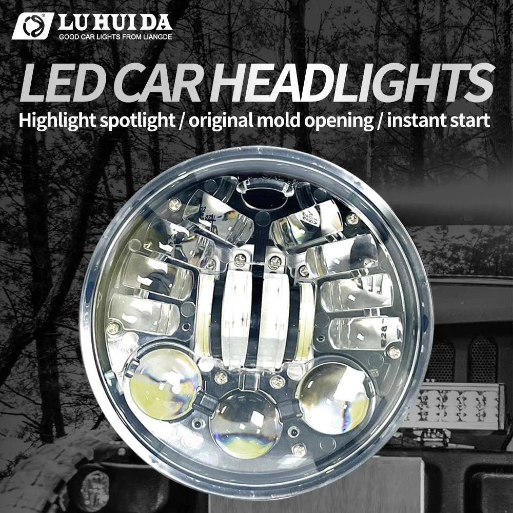 5.75-inch Round Diamond Style LED Headlight Wrangler 28W 18W, Steering Signal Led Lamp Is Suitable For Motorcycles And Cars
5.75-inch Round Diamond Style LED Headlight Wrangler 28W 18W, Steering Signal Led Lamp Is Suitable For Motorcycles And Cars