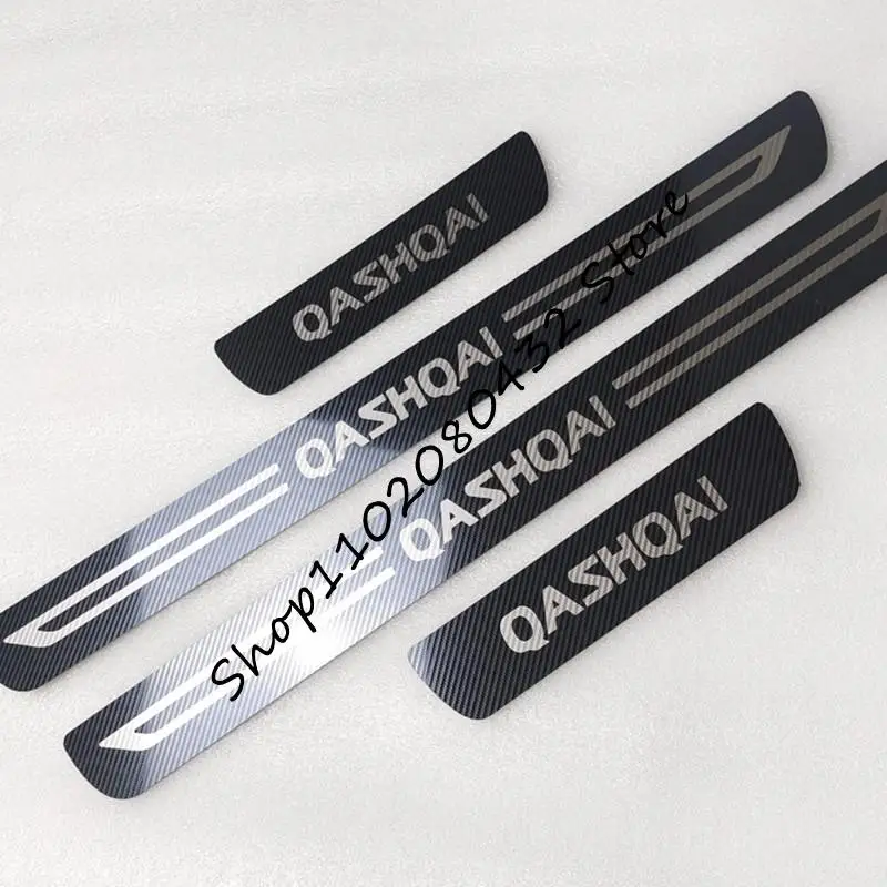 

For Nissan QASHQAI J10 J11 2007-2021 Stainless car door sill protection Stickers Door Sill Scuff Plate/Door Sill car accessories