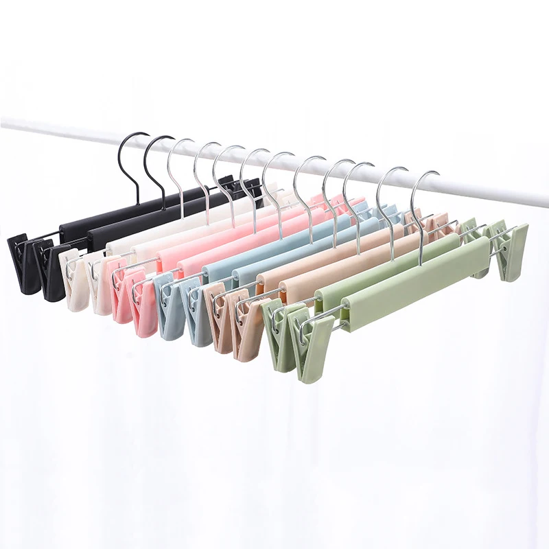 1Pcs Pants Hangers with Adjustable Anti-Rust Clips for Pants, Skirts, Clothes Hangers, Plastic and Stainless Steel Material
1Pcs Pants Hangers with Adjustable Anti-Rust Clips for Pants, Skirts, Clothes Hangers, Plastic and Stainless Steel Material