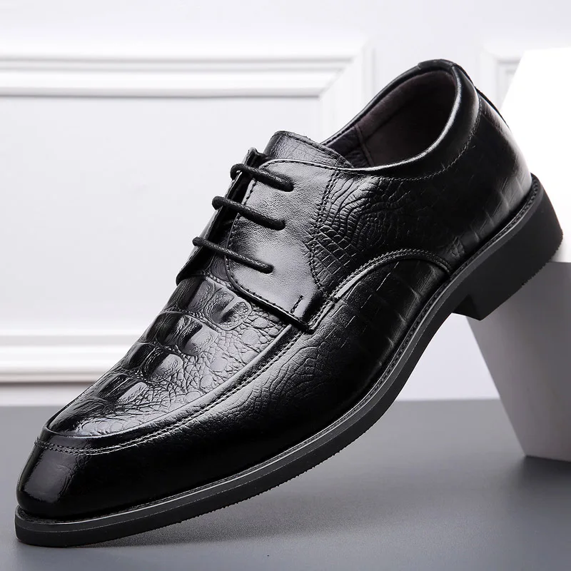 Formal Business Casual Men Pointed Toe Breathable Leather Low-top Lace-up Fashion 2022 Autumn New Shoes
Formal Business Casual Men Pointed Toe Breathable Leather Low-top Lace-up Fashion 2022 Autumn New Shoes