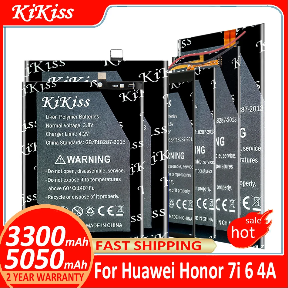 KiKiss Battery For Huawei Honor 7i 6 4A SCL- TL00 AL00 CL00 H60-L01 H60-L02 H60-L11 H60-L04 Batterij + Track NO
KiKiss Battery For Huawei Honor 7i 6 4A SCL- TL00 AL00 CL00 H60-L01 H60-L02 H60-L11 H60-L04 Batterij + Track NO