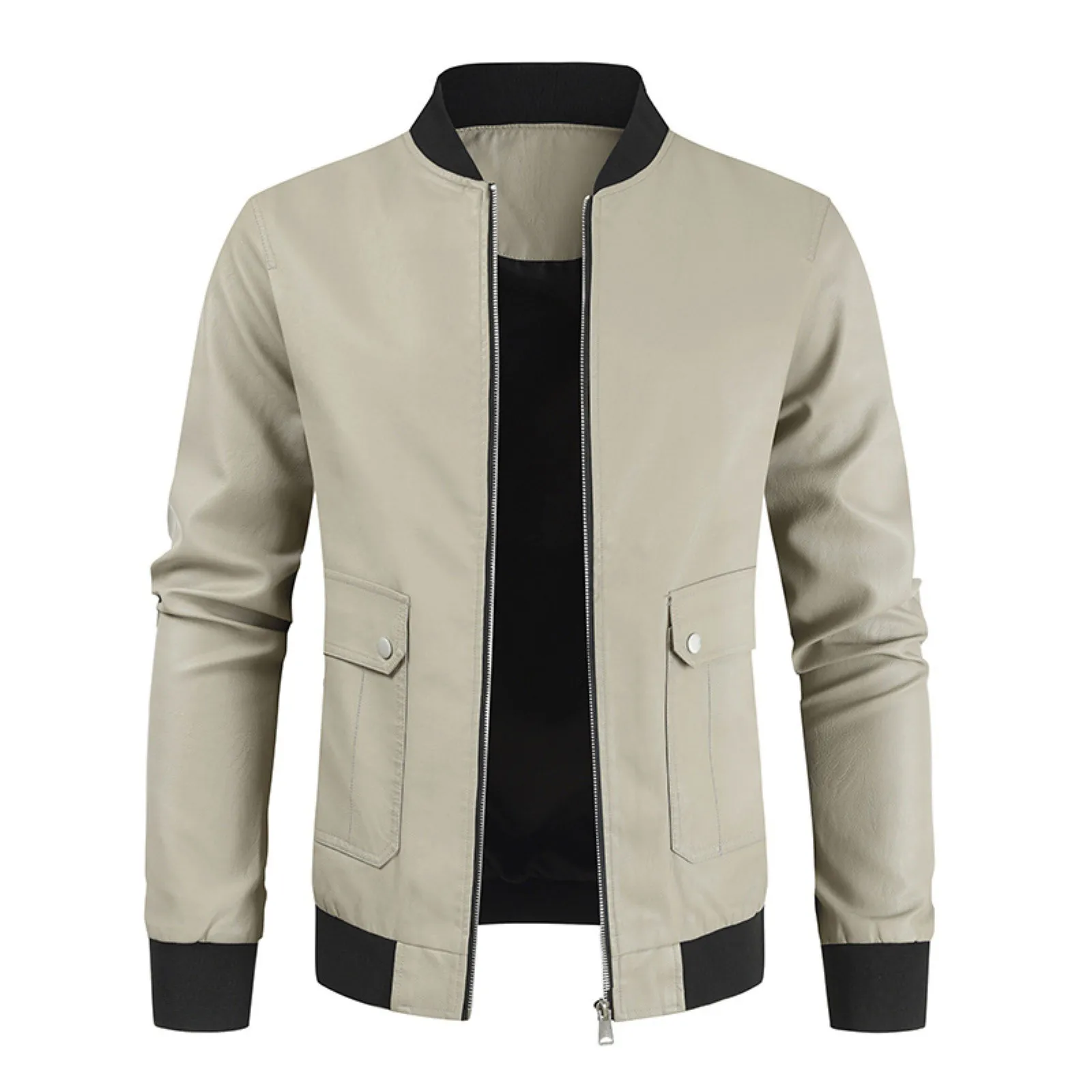 Autumn Winter 2022 New Men Leather Jacket Stand Collar Casual Top Motorcycle Fashion Windbreak Outwear Solid Pocket Coat Zipper
Autumn Winter 2022 New Men Leather Jacket Stand Collar Casual Top Motorcycle Fashion Windbreak Outwear Solid Pocket Coat Zipper