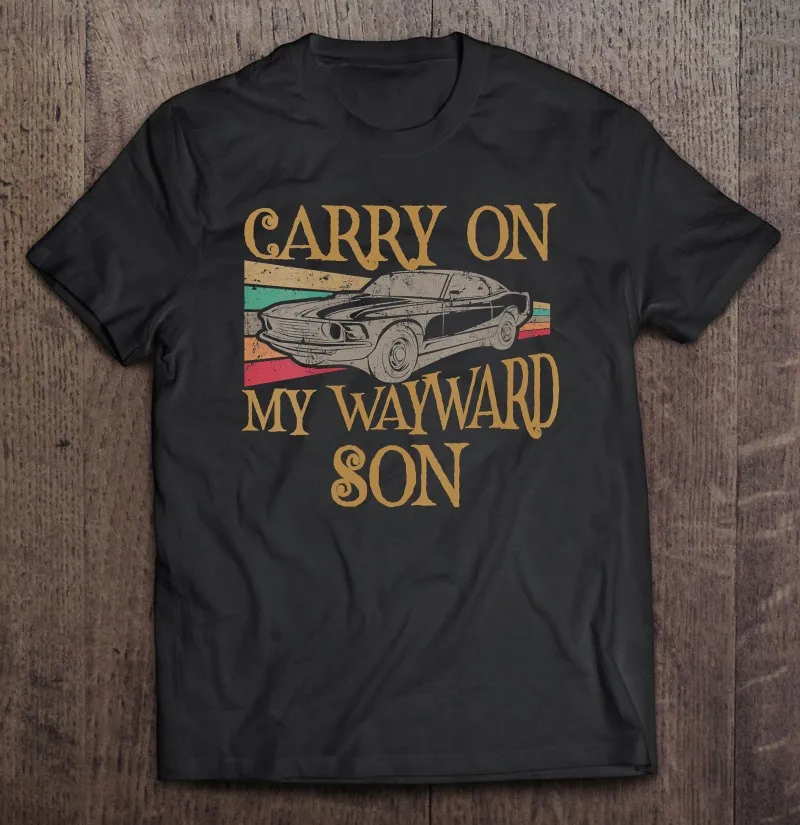 Женская забавная Винтажная футболка с надписью «Keep On My Wayward Son», сверхнатуральная футболка, мужские футболки, мужская одежда, женская футбол...
Женская забавная Винтажная футболка с надписью «Keep On My Wayward Son», сверхнатуральная футболка, мужские футболки, мужская одежда, женская футбол...