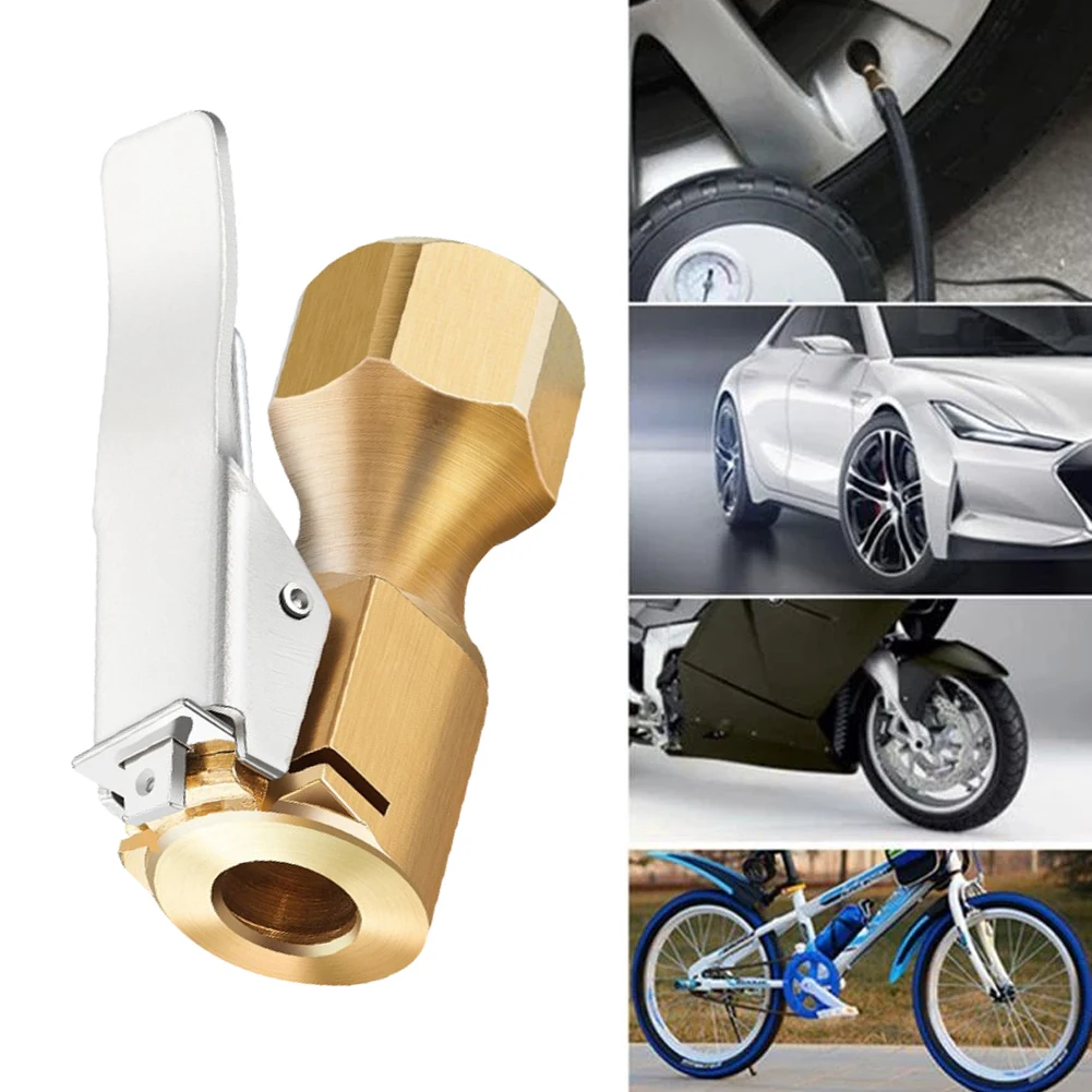 Portable Inflatable Pump for Car Tire Air Chuck Inflator Pump Valve Connector Clip-on Adapter Car Brass 13mm Tyre Wheel Valve
Portable Inflatable Pump for Car Tire Air Chuck Inflator Pump Valve Connector Clip-on Adapter Car Brass 13mm Tyre Wheel Valve