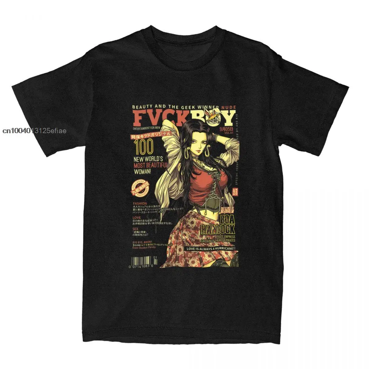 Funny Boa Hancock Bandai One Piece T-Shirt Men Crewneck Pure Cotton T Shirt Anime Short Sleeve Tee Shirt Adult Clothes
Funny Boa Hancock Bandai One Piece T-Shirt Men Crewneck Pure Cotton T Shirt Anime Short Sleeve Tee Shirt Adult Clothes