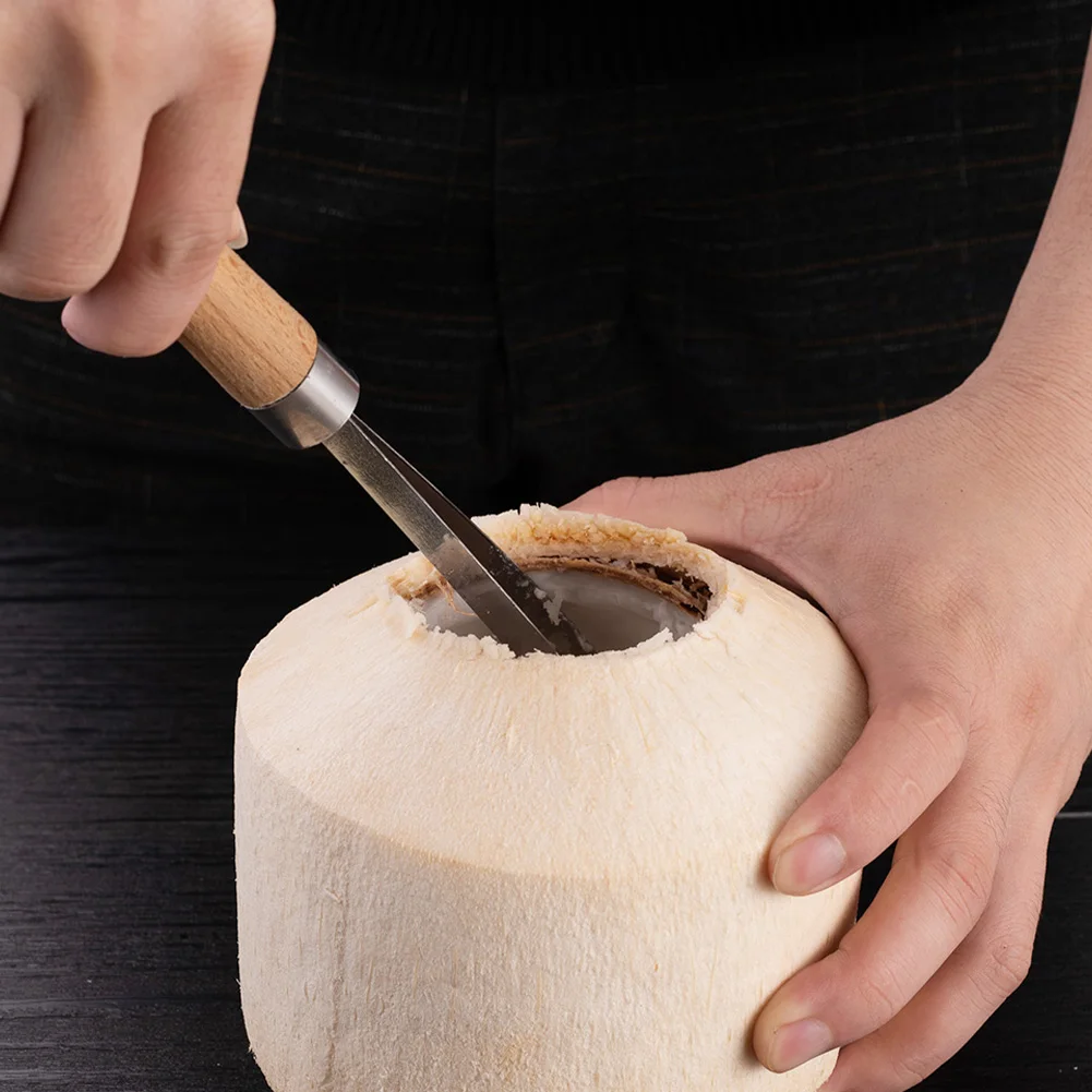 NEW Coconut Tool Stainless Steel Coconut Meat Removal Durable Wooden Handle Coconut Tool For Kitchen Coconut Meat Remover
NEW Coconut Tool Stainless Steel Coconut Meat Removal Durable Wooden Handle Coconut Tool For Kitchen Coconut Meat Remover