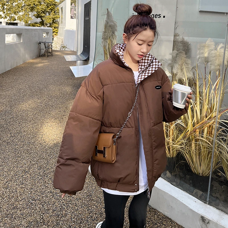Y2K New Winter Down Cotton Jacket Women Zipper Loose Padded Coat Female Solid Thickening Warm Puffer Parkas Jackets Black White
Y2K New Winter Down Cotton Jacket Women Zipper Loose Padded Coat Female Solid Thickening Warm Puffer Parkas Jackets Black White
