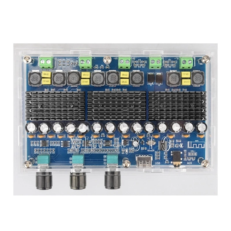 TPA3116D2 Bluetooth 5.0 Digital Power Amplifier Board 4 Channel 50Wx2+100Wx2 Stereo Dual Bass Subwoofer Home Theater
TPA3116D2 Bluetooth 5.0 Digital Power Amplifier Board 4 Channel 50Wx2+100Wx2 Stereo Dual Bass Subwoofer Home Theater