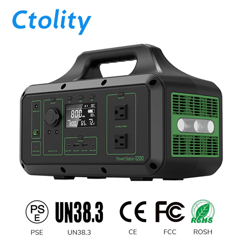 1000W Portable Outdoor Power Station 220V 1280Wh LiFePO4 Battery Camping Light Energy Storage Solar Generator RV Campervan Trave
1000W Portable Outdoor Power Station 220V 1280Wh LiFePO4 Battery Camping Light Energy Storage Solar Generator RV Campervan Trave