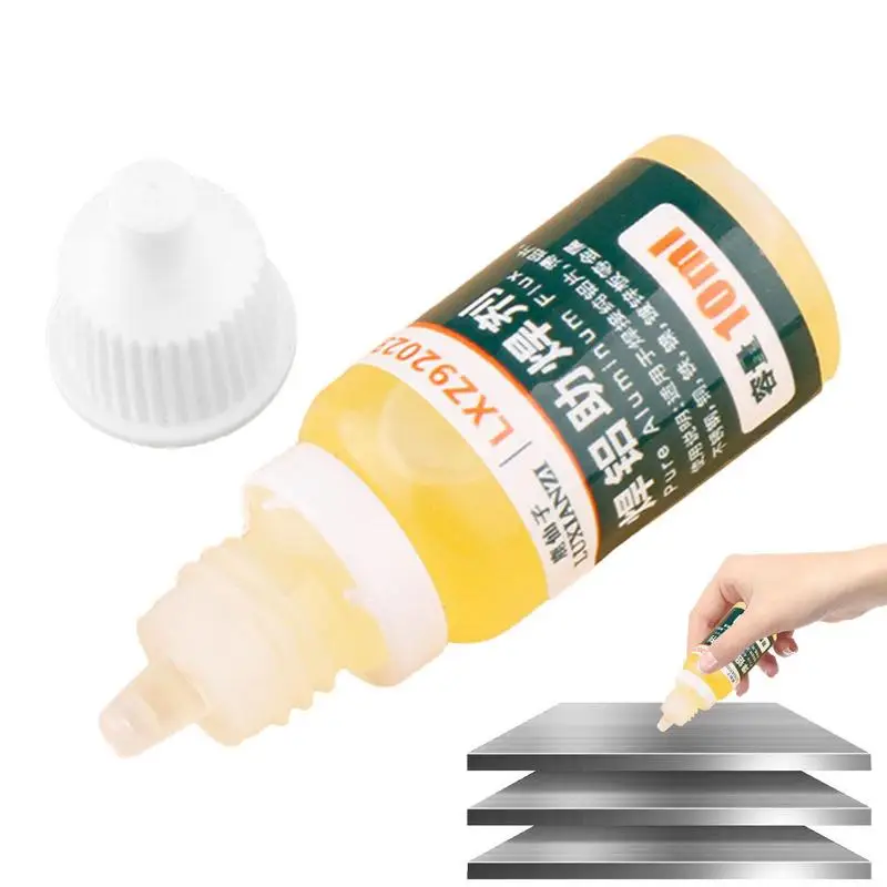 Aluminum Brazing Flux 10ml No Clean Aluminum Fluid Solder 10ml Electrical Repair Accessories Welding Supplies For Stainless
Aluminum Brazing Flux 10ml No Clean Aluminum Fluid Solder 10ml Electrical Repair Accessories Welding Supplies For Stainless