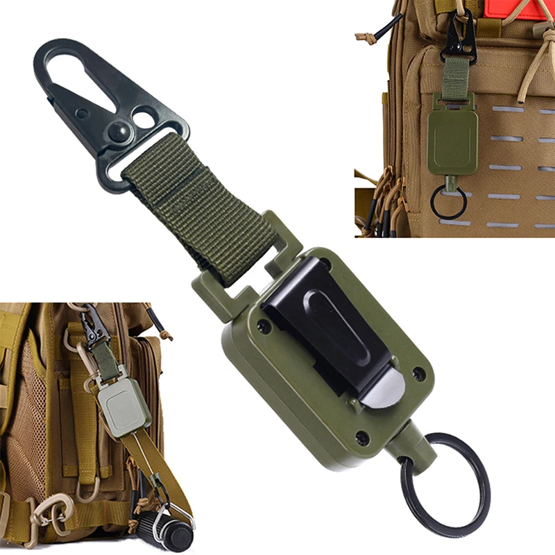 High Quality Steel Wire Retractable Badge Reels Multi-purpose Tactical Backpack Hooks Outdoor Fishing Climbing Accessories
High Quality Steel Wire Retractable Badge Reels Multi-purpose Tactical Backpack Hooks Outdoor Fishing Climbing Accessories