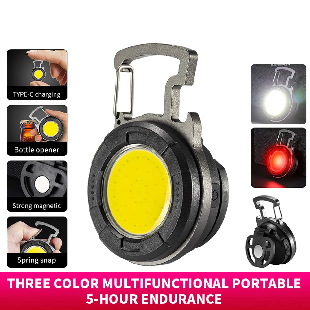 Mini LED Flashlight Portable WorkLight Pocket Keychain Torch Type-C Rechargeable 5 Light Modes 500LM Outdoor Tools For Camping
Mini LED Flashlight Portable WorkLight Pocket Keychain Torch Type-C Rechargeable 5 Light Modes 500LM Outdoor Tools For Camping