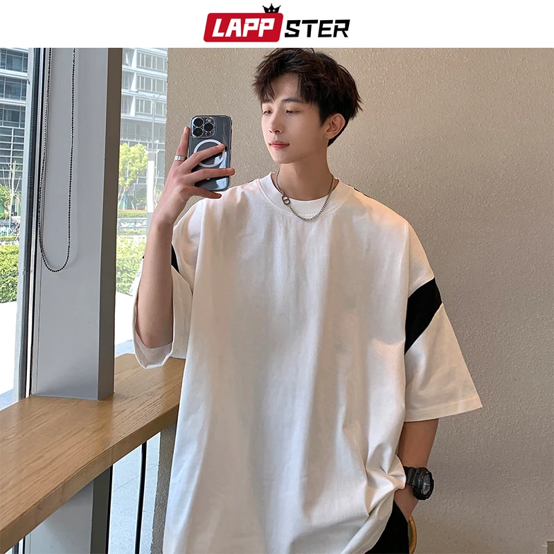 LAPPSTER Patchwork Y2k Korean Fashions T Shirts 2023 Japanese Streetwear Graphic Tshirts Men Cotton Harajuku Oversized T Shirts
LAPPSTER Patchwork Y2k Korean Fashions T Shirts 2023 Japanese Streetwear Graphic Tshirts Men Cotton Harajuku Oversized T Shirts