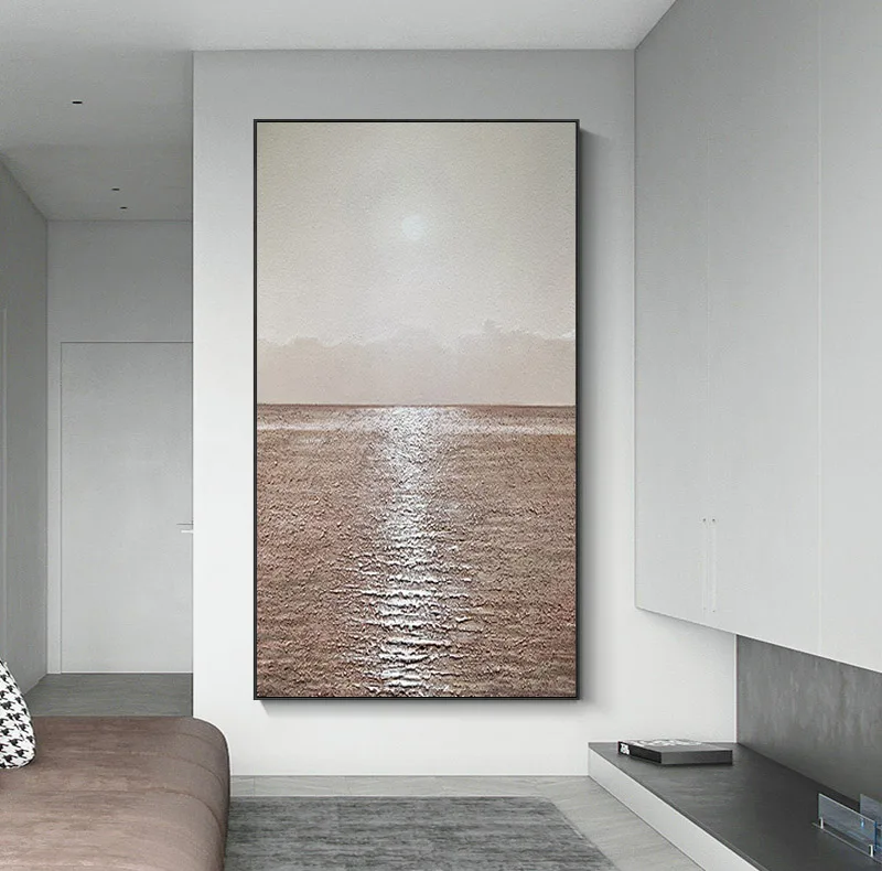 Decorative Painting Living Room Wall Mural Sunrise Texture Hanging Painting Hand-painted Oil Painting Canvas Frameless
Decorative Painting Living Room Wall Mural Sunrise Texture Hanging Painting Hand-painted Oil Painting Canvas Frameless