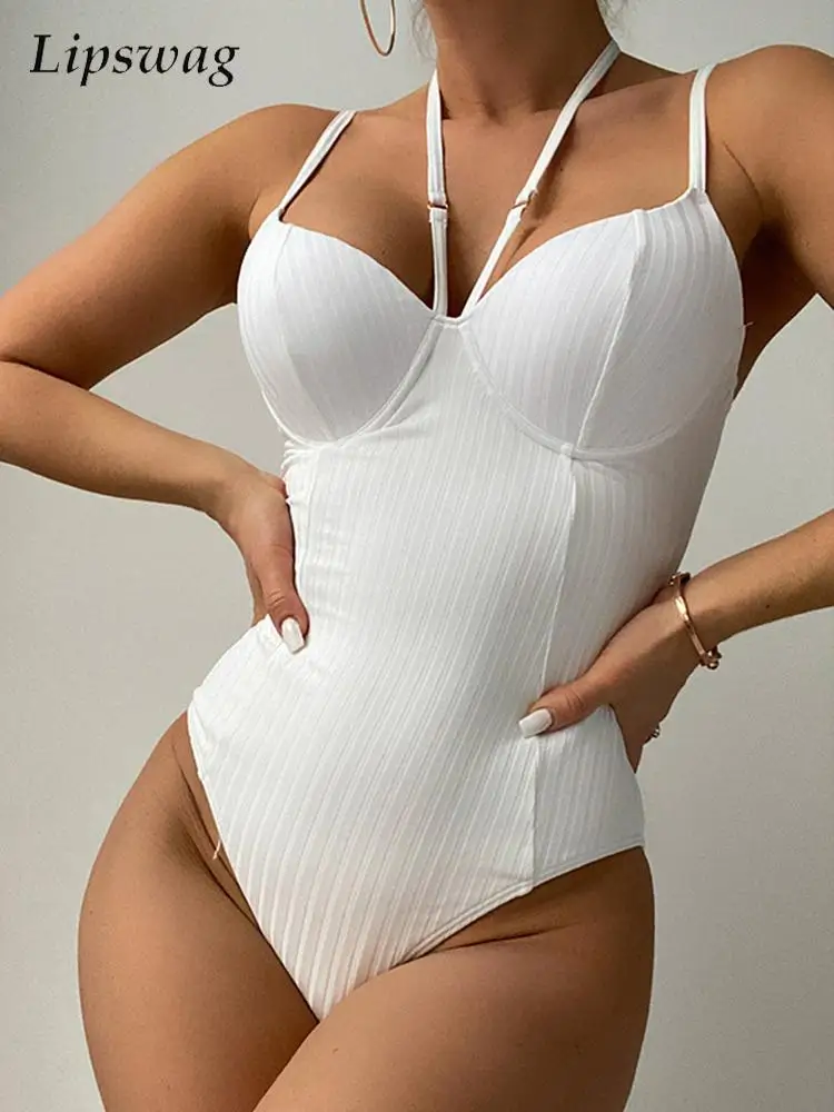 2022 сексуальный однотонный Цельный купальник, женский купальник с лямкой на шее, боди, летний купальник на шнуровке с пуш-ап, пляжная одежда д... 
2022 сексуальный однотонный Цельный купальник, женский купальник с лямкой на шее, боди, летний купальник на шнуровке с пуш-ап, пляжная одежда д...