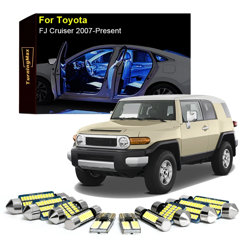 Canbus Interior Lighting LED Bulbs Kit Package For Toyota FJ Cruiser 2007-Now Map Trunk Dome Lights Indoor Lamps Car Accessories
Canbus Interior Lighting LED Bulbs Kit Package For Toyota FJ Cruiser 2007-Now Map Trunk Dome Lights Indoor Lamps Car Accessories