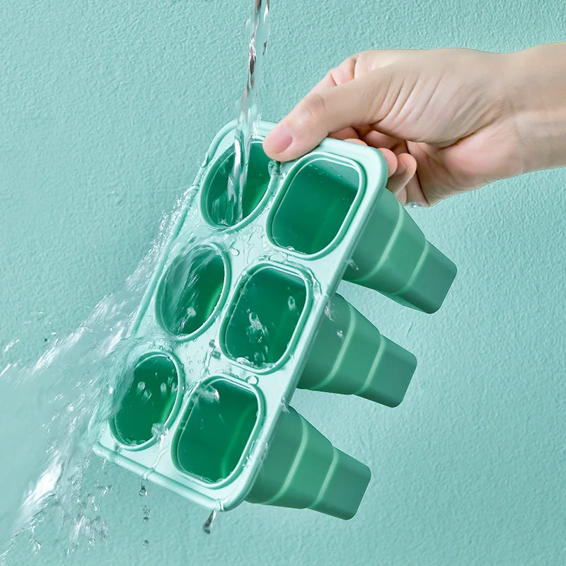 Форма для домашнего льда, мороженое, фрукты, молочный коктейль, складной кубик льда, 6 ячеек, холодильник, мороженое, силиконовая форма
Форма для домашнего льда, мороженое, фрукты, молочный коктейль, складной кубик льда, 6 ячеек, холодильник, мороженое, силиконовая форма