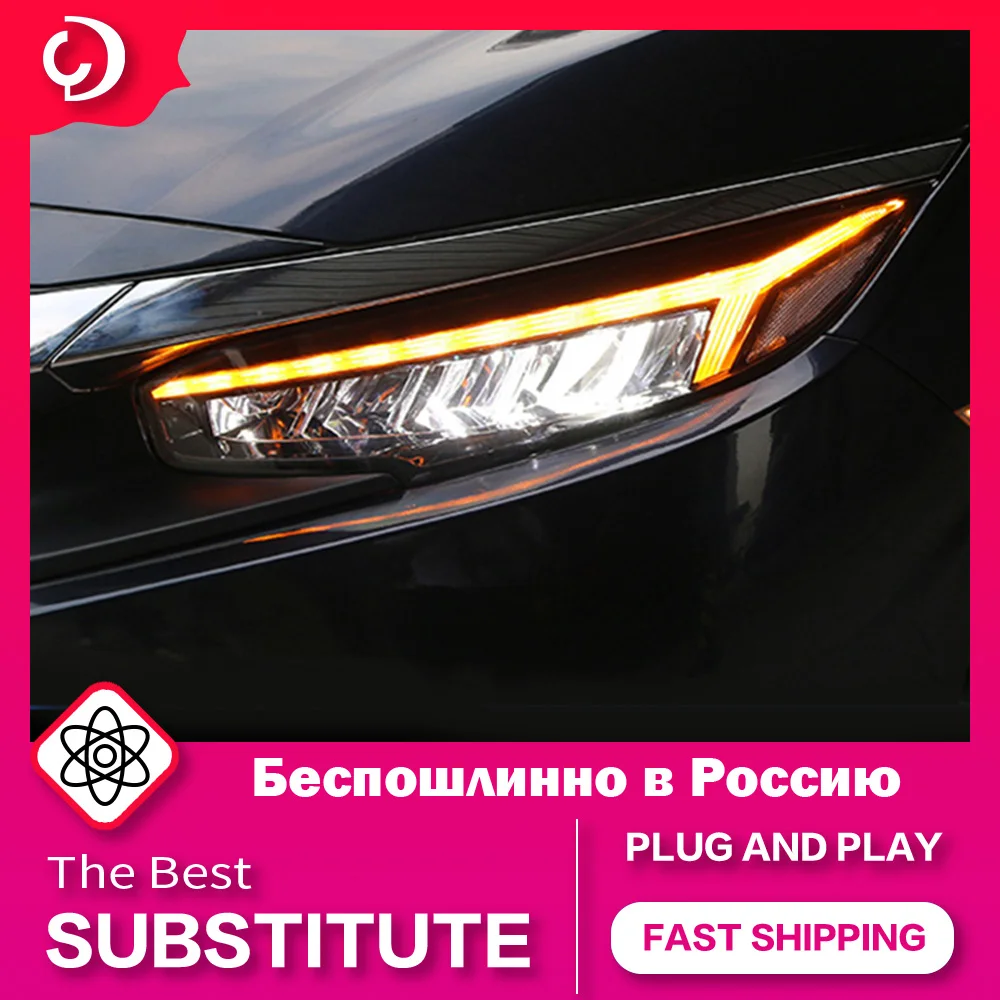 AKD Car Styling Headlights for Honda Civic G10 2016-2020 Full LED Headlight DRL Head Lamp Led Projector Auto Accessories
AKD Car Styling Headlights for Honda Civic G10 2016-2020 Full LED Headlight DRL Head Lamp Led Projector Auto Accessories