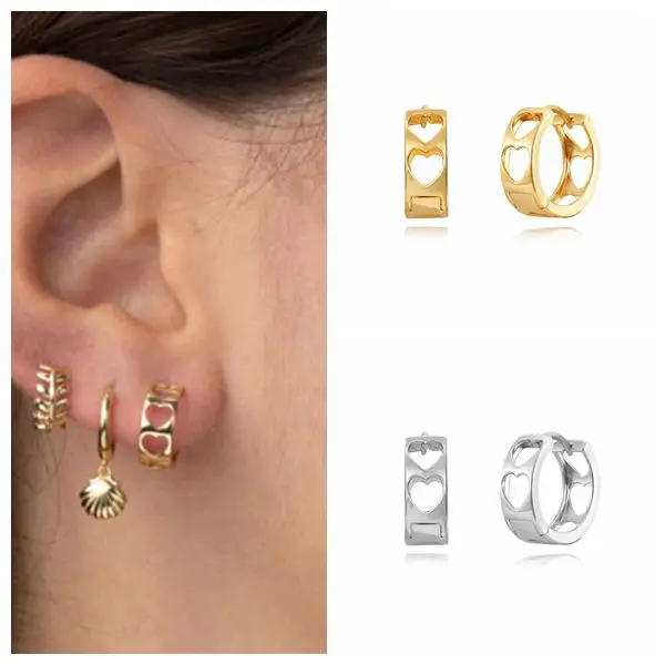 YUXINTOME 925 Sterling Silver Ear Needle 9mm Earring Hollow out Heart Huggies Hoop Earrings Female Fashion Round Luxury Jewelry
YUXINTOME 925 Sterling Silver Ear Needle 9mm Earring Hollow out Heart Huggies Hoop Earrings Female Fashion Round Luxury Jewelry