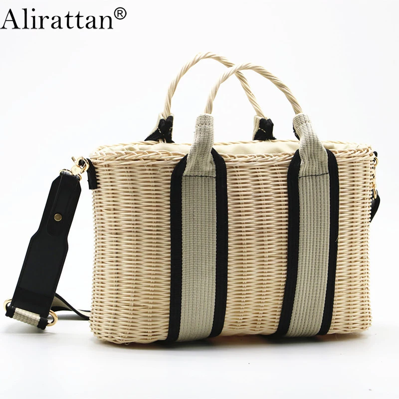 Alirattan New Rattan Woven Bag Shoulder Messenger Bags for Women 2022 Summer Dual-purpose Bag Women's Bag Bolsa Feminina
Alirattan New Rattan Woven Bag Shoulder Messenger Bags for Women 2022 Summer Dual-purpose Bag Women's Bag Bolsa Feminina
