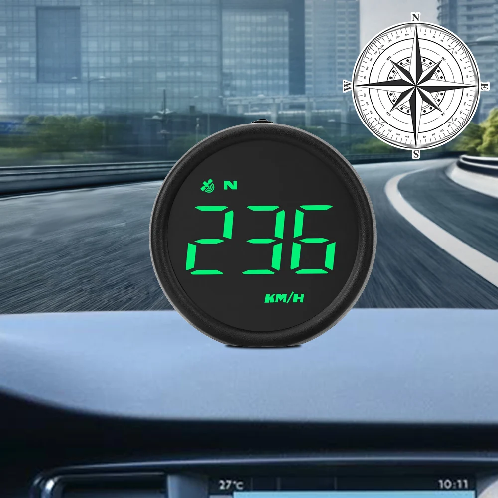 

Outdoor off-road Guide Car Head Up Display HUD Digital Gauges Overspeed Alarm Speedometer Smart Gadgets GPS