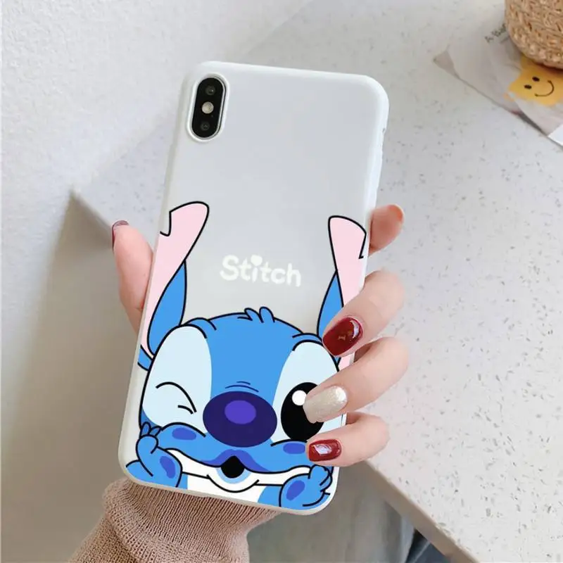 Disney Lilo Stitch Cartoon Phone Case for iPhone 11 12 13 Mini Pro Xs Max 8 7 6 6S Plus X XR Solid Candy Color Case
Disney Lilo Stitch Cartoon Phone Case for iPhone 11 12 13 Mini Pro Xs Max 8 7 6 6S Plus X XR Solid Candy Color Case