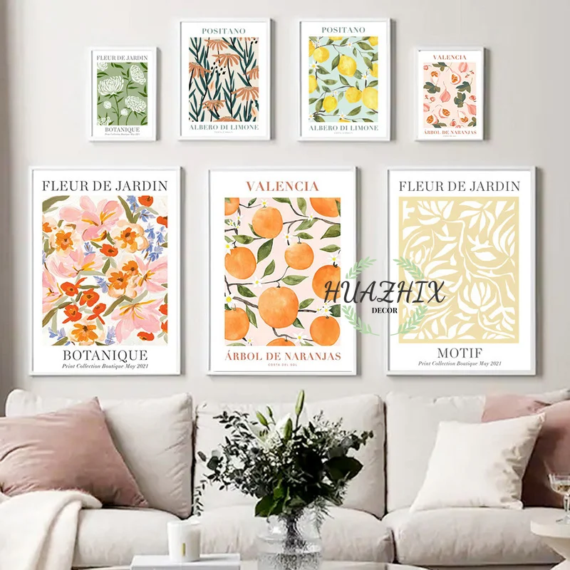 Valencia Wall Art Orange Positano Lemon Flowers Leaves Print Canvas Painting Nordic Poster Wall Pictures for Living Room Decor
Valencia Wall Art Orange Positano Lemon Flowers Leaves Print Canvas Painting Nordic Poster Wall Pictures for Living Room Decor