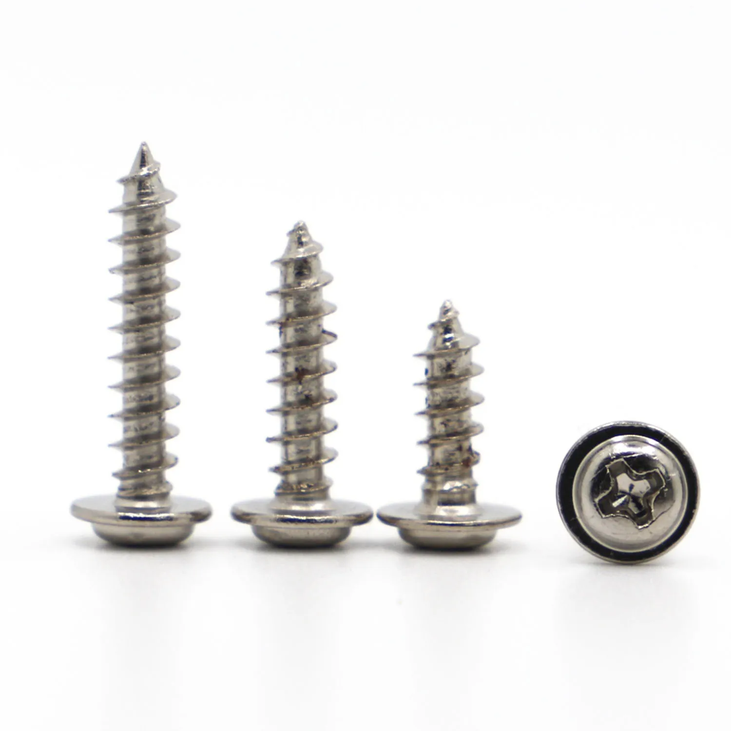M1.2 M1.4 M1.7 M2 M2.3 M2.6 M3 M3.5 M4 PWA Nickel Plated Cross Round Head Self Tapping Screw With Pad Pan Head Tapping Screws
M1.2 M1.4 M1.7 M2 M2.3 M2.6 M3 M3.5 M4 PWA Nickel Plated Cross Round Head Self Tapping Screw With Pad Pan Head Tapping Screws