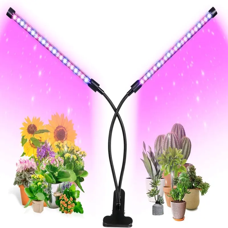 

Фонари для выращивания растений, 5 уровней яркости, для комнатных растений с красным и синим цветом, 3 режима, функция таймера, 40 Вт, светодиодные УФ-лампы для растений