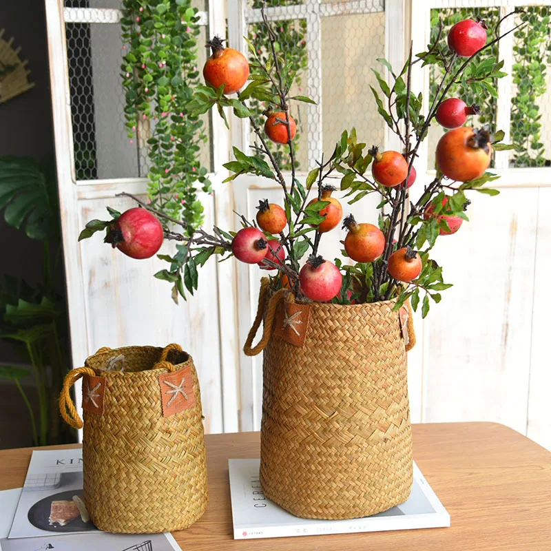 Nordic Seagrass Woven Basket Wicker Flower Basket Flower Pots Garden Accessories Flowerpot With Handle Storage Bellied Basket
Nordic Seagrass Woven Basket Wicker Flower Basket Flower Pots Garden Accessories Flowerpot With Handle Storage Bellied Basket