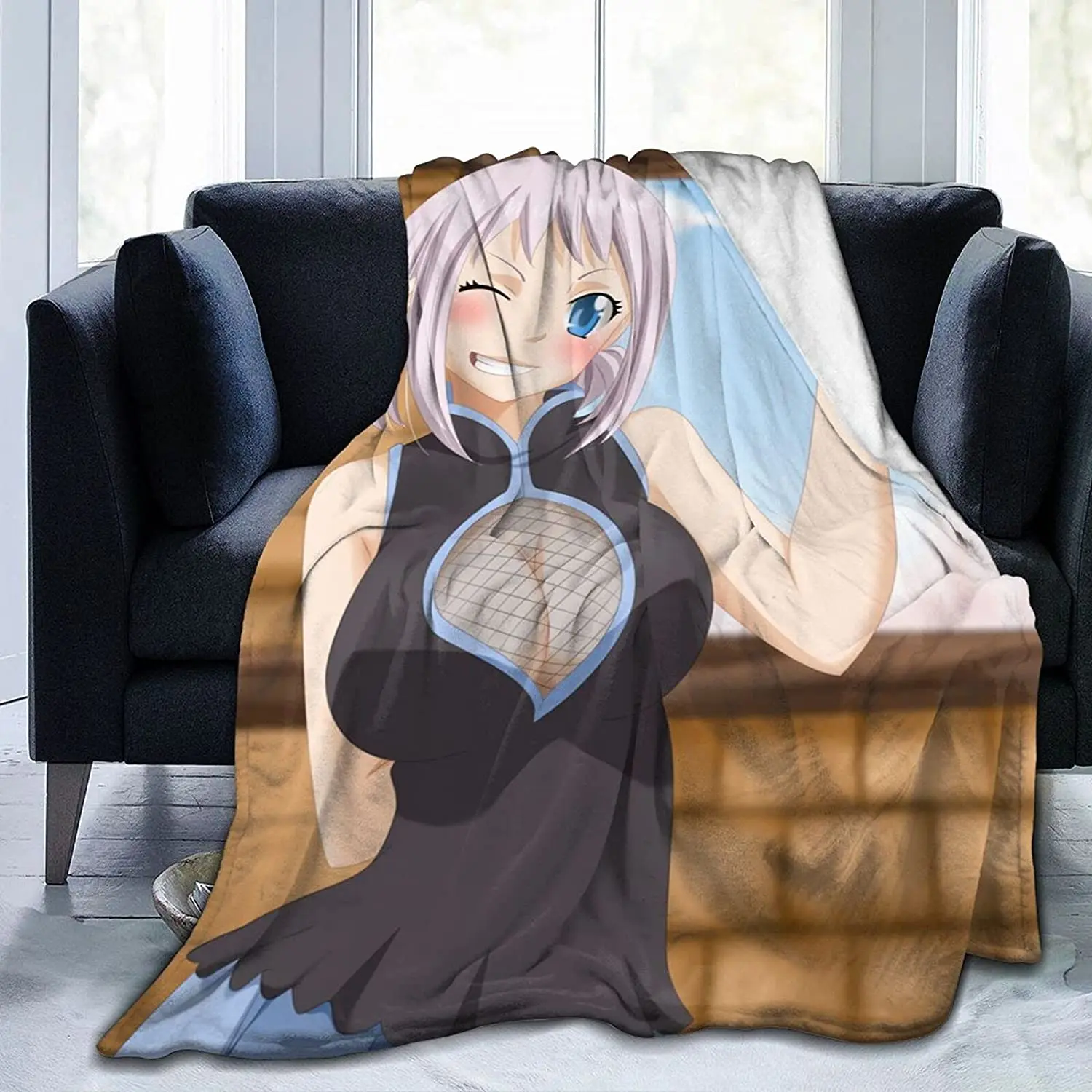 

Lisanna Strauss Fluffy Soft and Comfortable Blanket, Anime Warm Embrace of Sympathy