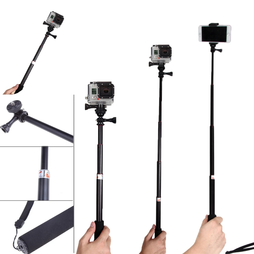 Telescoping Extendable Pole Handheld Tripod Mount Selfie Stick for GoPro Hero 2 / 3 Sports Camera Accessories
Telescoping Extendable Pole Handheld Tripod Mount Selfie Stick for GoPro Hero 2 / 3 Sports Camera Accessories