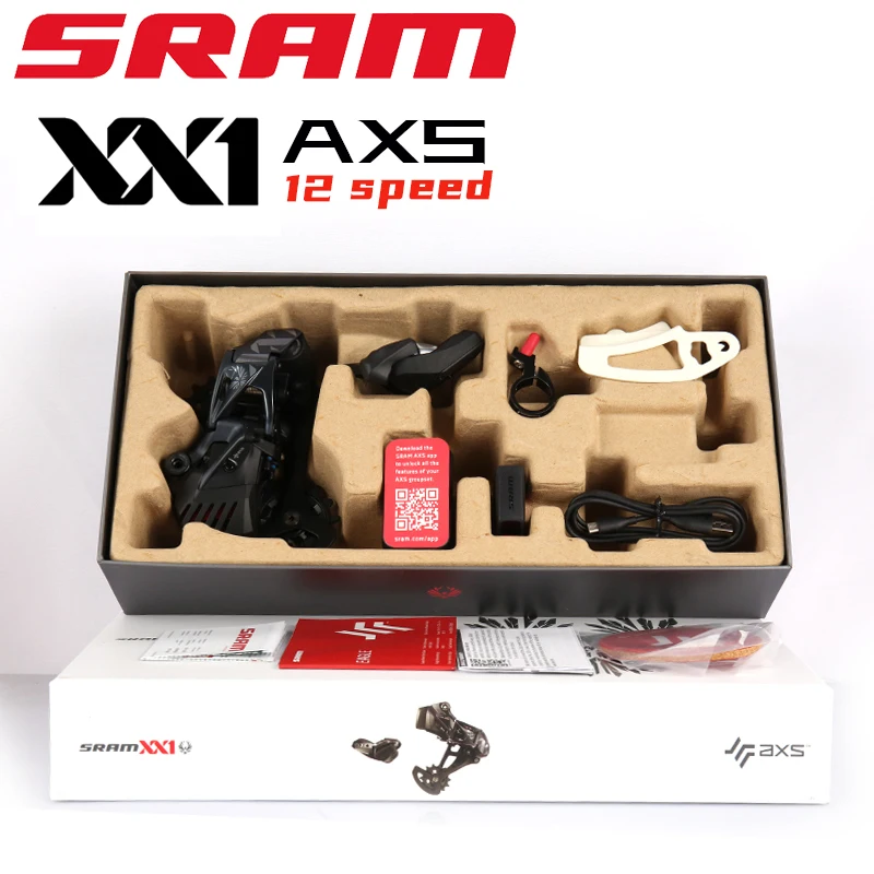 SRAM XX1 EAGLE AXS 1X12 Speed Electronic Bicycle Groupset Kit Wireless Shifter Trigger Lever Rear Derailleur Battery Charger
SRAM XX1 EAGLE AXS 1X12 Speed Electronic Bicycle Groupset Kit Wireless Shifter Trigger Lever Rear Derailleur Battery Charger