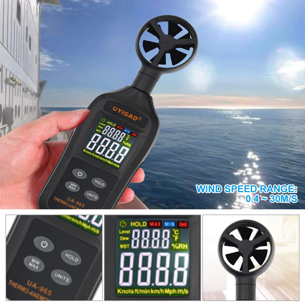 Портативный цифровой Ручной измеритель скорости ветра Anemometro на батарейках измеритель скорости ветра 0,4-30 м/с инструмент для измерения скор...
Портативный цифровой Ручной измеритель скорости ветра Anemometro на батарейках измеритель скорости ветра 0,4-30 м/с инструмент для измерения скор...