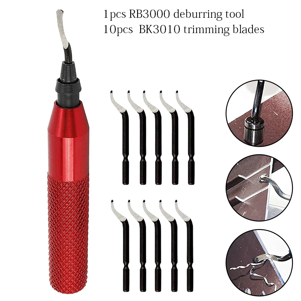 Blades Tool Set Deburring Tools Metalworking Handle Design RB3000 Red Storage With 10PCS Bk3010 Deburring Tool
Blades Tool Set Deburring Tools Metalworking Handle Design RB3000 Red Storage With 10PCS Bk3010 Deburring Tool