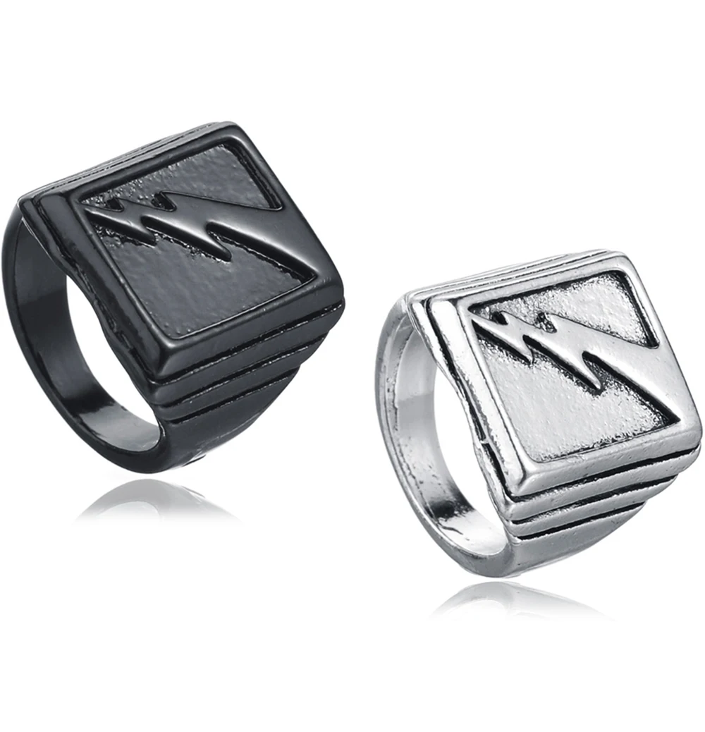 MeMolissa High Quality Stainless Steel Men's Rings Lightening Pattern Square Titanium Classic Ring Wedding Engagement Jewelry
MeMolissa High Quality Stainless Steel Men's Rings Lightening Pattern Square Titanium Classic Ring Wedding Engagement Jewelry