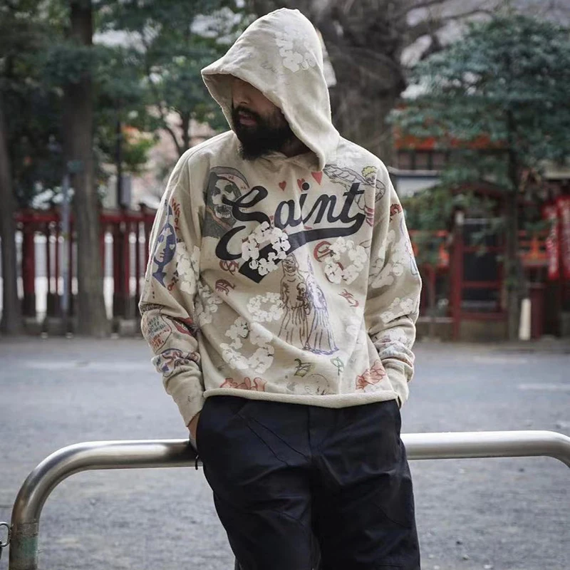 Harajuku Retro Kapok Graffit Casual Hooded Hoodies Men and Women Streetwear Oversized Terry Sweatshirts Loose Hip Hop Hoody
Harajuku Retro Kapok Graffit Casual Hooded Hoodies Men and Women Streetwear Oversized Terry Sweatshirts Loose Hip Hop Hoody